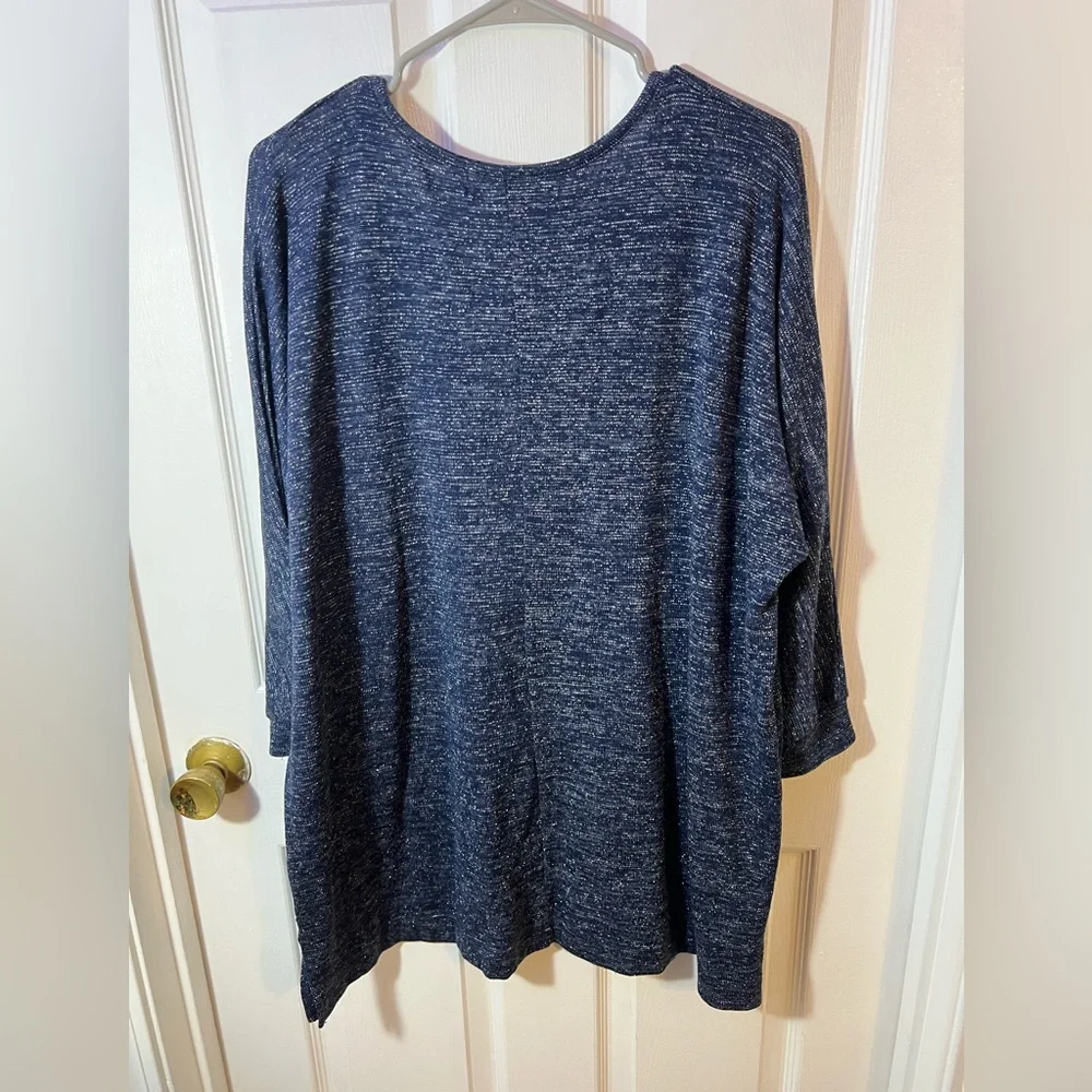 Cathy Daniels Speckled and Navy Sweater